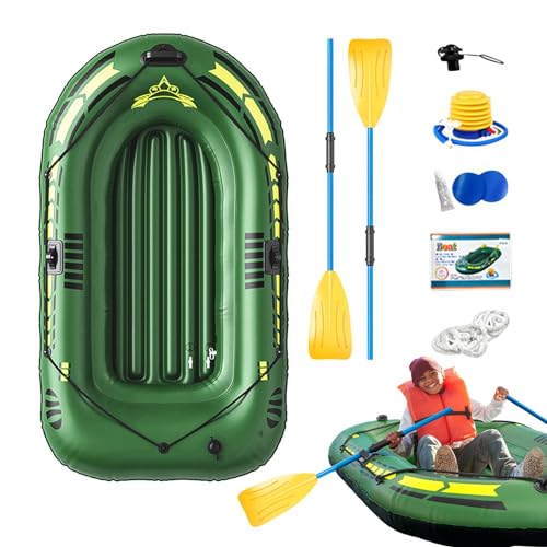 Kanu Aufblasbares Boot – Fußluftpumpe, aufblasbare Flöße für Erwachsene und Kinder, aufblasbares Kajak mit Luftpumpenseil | Tragbares Angelboot, aufblasbare Sportboote Kanu Aufblasbares Boot – Fußluftpumpe, aufblasbare Flöße für Erwachsene und Kinder, aufblasbares Kajak mit Luftpumpenseil | Tragbares Angelboot, aufblasbare Sportboote von Vibhgtf