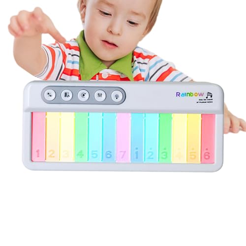 Klavier mit Tastatur für Kleinkinder, Klavierspielzeug für Kinder, buntes Klavierspielzeug mit verstellbarem Sound, multifunktionales Lernspielzeug für Entwicklung Klavier mit Tastatur für Kleinkinder, Klavierspielzeug für Kinder, buntes Klavierspielzeug mit verstellbarem Sound, multifunktionales Lernspielzeug für Entwicklung von Vibhgtf