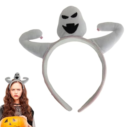 Kopfband für Halloween-Kostüm, Geister-Kostüm, Knebel-Stirnband für Festival, Geisterparty, Cosplay, Halloween-Haardekoration für Mottopartys aus PU Kopfband für Halloween-Kostüm, Geister-Kostüm, Knebel-Stirnband für Festival, Geisterparty, Cosplay, Halloween-Haardekoration für Mottopartys aus PU von Vibhgtf