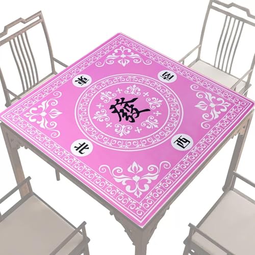 Mahjong Tischunterlage, Mahjong Tischunterlage, rutschfeste Mahjong-Tischdecken, 68,6 x 68,6 cm, Retrozubehör von Mahjong, Würfelspielmatte, P-Fliesen-Spielmatten von Vibhgtf