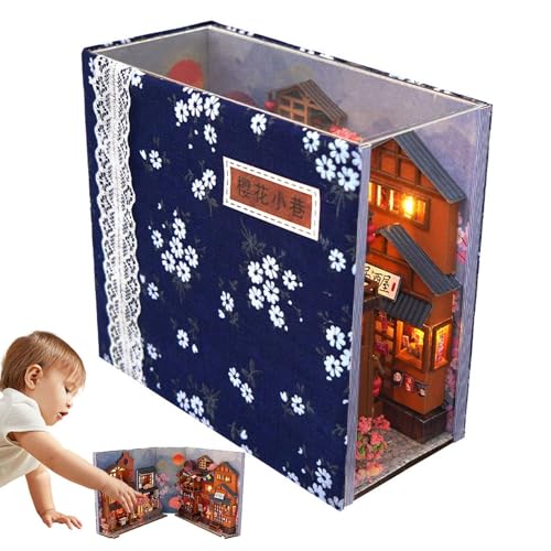 Miniatur-Haus-Set, 3D-Leseecke, japanisches Straßen-Modell, für , Tisch, Neujahr, Geburtstag, Valentinstag für Jugendliche und Erwachsene Miniatur-Haus-Set, 3D-Leseecke, japanisches Straßen-Modell, für , Tisch, Neujahr, Geburtstag, Valentinstag für Jugendliche und Erwachsene von Vibhgtf
