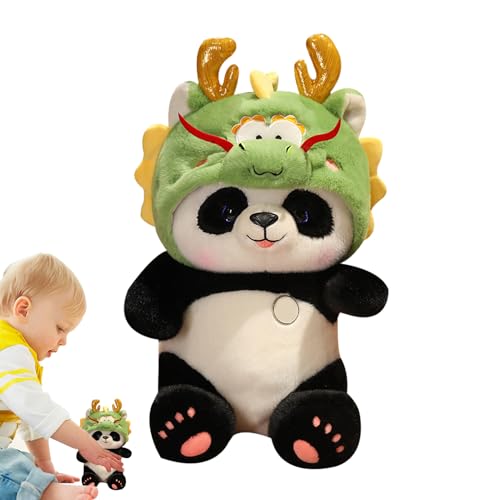 Panda Dragon Plüsch, Plüsch Plüsch Plüsch, Dekoration des chinesischen Neujahr Peluche Panda Drache, Peluche Panda und Peluche, Drakenpanda Pluche - Weiches Umarmungsmaskottchen für das chinesische Ne von Vibhgtf