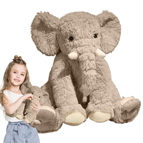 Plüsch-Elefant-Elefant-Plüschtier-Elefant-Plüschtier Plüschtier und Kuscheltier Schlafspielzeug-Elefant-Puppe Niedliche Plüsch-Ornament für Bett Bücherregal Sofa Pelu Elefant von Vibhgtf