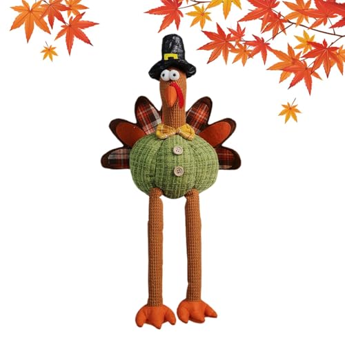 Plüschtier – Plüschtier für Kinder, Thanksgiving, 24,9 cm (9,8 Zoll), Heimdekoration, Thanksgiving, Cartoon, Plüschtier von Vibhgtf