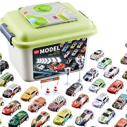 Rennauto - Rennauto mit Rücklauf | Auto Modell Stem Auto mit Reibungsantrieb, Spielzeugauto aus Legierung, kleines Modellauto, Stem Auto mit Reibungsantrieb von Vibhgtf