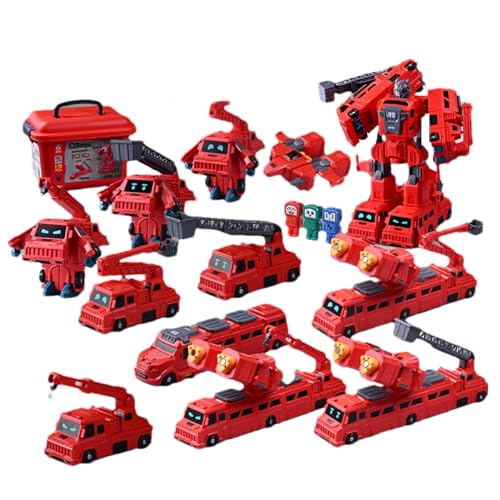 Roboter-Baufahrzeuge - Transformator-Roboterspielzeug für Kinder, magnetisches Spielzeug für Feuerwehrautos, magnetisches Spielzeug, STEM Lernspielzeug für und Mädchen Jugu Roboter-Baufahrzeuge - Transformator-Roboterspielzeug für Kinder, magnetisches Spielzeug für Feuerwehrautos, magnetisches Spielzeug, STEM Lernspielzeug für und Mädchen Jugu von Vibhgtf