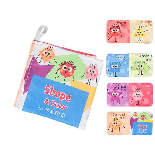 Sensorische Bücher für Babys, kontrastreiches Stoffbuch, interaktives Spielzeug für Kinderwagen zur frühen Entwicklung von Tieren, tragbare sensorische Bücher mit Sound und Seiten aus Stoff Sensorische Bücher für Babys, kontrastreiches Stoffbuch, interaktives Spielzeug für Kinderwagen zur frühen Entwicklung von Tieren, tragbare sensorische Bücher mit Sound und Seiten aus Stoff von Vibhgtf