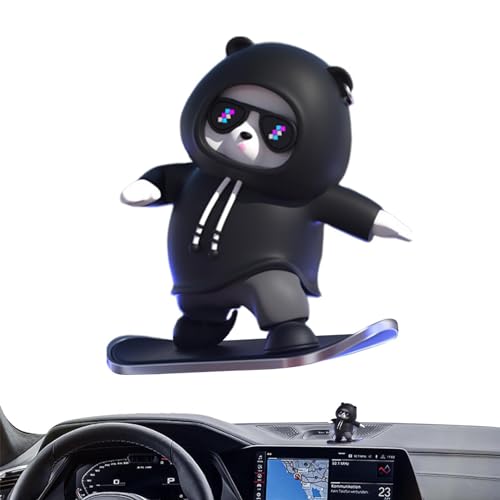 Skate Bear Car Skate Bär-Figur für Instrumentenbrett Tischdekoration Skateboard Dekoration Cartoon Skateboard Figur Cartoon Skateboard Figur Dekoration von Vibhgtf