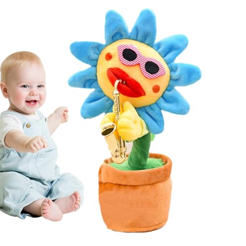 Sonnenblume, die spricht, Sonnenblume, die tanz Dancing Sunflower Toy: Soft plush saxophone that glows, talks, and records repeatedly, great as a party favor, 200 musical songs, fun gift for children Sonnenblume, die spricht, Sonnenblume, die tanz Dancing Sunflower Toy: Soft plush saxophone that glows, talks, and records repeatedly, great as a party favor, 200 musical songs, fun gift for children von Vibhgtf