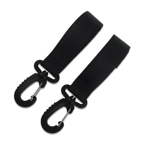 Taschenhaken, Clips und Haken für Kinderwagen, Karabiner mit 360 Grad drehbarem Clip, drehbare Tasche für Kinderwagen, große feste Haken zum Befreien Ihrer Hände, 2 Stück Taschenhaken, Clips und Haken für Kinderwagen, Karabiner mit 360 Grad drehbarem Clip, drehbare Tasche für Kinderwagen, große feste Haken zum Befreien Ihrer Hände, 2 Stück von Vibhgtf