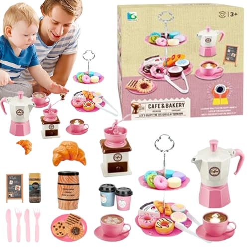 Tee-Set für Mädchen: Simulationstee für Mädchen, Teeparty für Kinder, Prinzessinnen-Teeset, Simulationskochset für Freunde, Familie, Mädchen und von Vibhgtf