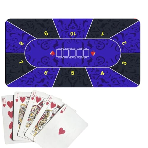 Tischdecke für Tische, 120 x 60 cm, rutschfeste Matte, Spielmatte, Pokermatte von Vibhgtf