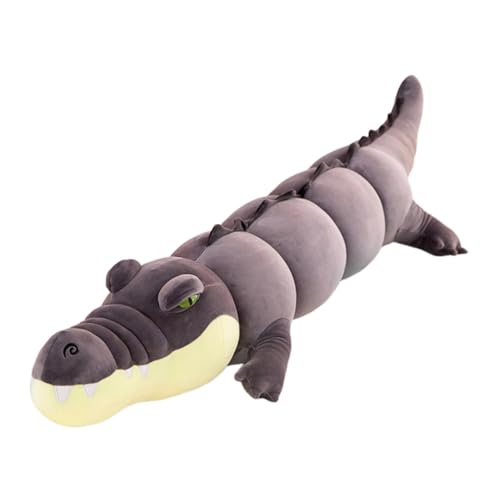 Vibhgtf Alligator Toys Kissen,Alligator Plüschtier,Krokodilplüsch Superweiche Kuschelpuppen | Stofftier-Krokodil-Plüschtier-Kissen, entzückende Alligatortiere, gefüllte Kuschelpuppen von Vibhgtf
