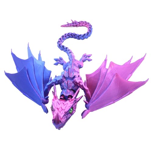 Vibhgtf Beweglicher Drache - beweglicher Drache bedruckt mit Flügeln - Spielzeug bedruckt auf Stressspielzeug, bedruckt mit beweglichen Gelenken, beweglicher Drache mit Flügeln bedruckt Vibhgtf Beweglicher Drache - beweglicher Drache bedruckt mit Flügeln - Spielzeug bedruckt auf Stressspielzeug, bedruckt mit beweglichen Gelenken, beweglicher Drache mit Flügeln bedruckt von Vibhgtf