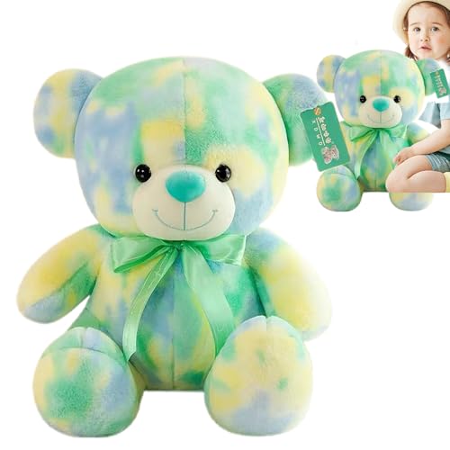 Vibhgtf Bunter - Bunter Spielzeugbär, | Sitzende Kuscheltiere | Weiche und hautfreundliche Kuscheltiere, kuschelige Begleiter fürs Kinderzimmer von Vibhgtf