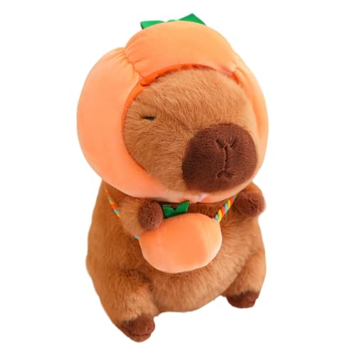 Vibhgtf Capibara-Plüschtier: Plüschpuppe mit Gemüse-Thema, 28 cm, Capibara-Plüschtier mit und Tasche, niedliche Heimdekoration für Wohnzimmer, Schlafzimmer, Arbeitszimmer von Vibhgtf