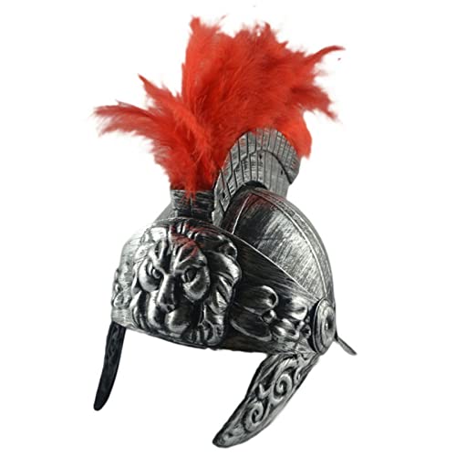 Vibhgtf Centurion Helmets Roman Headwear, Feather Warriorr Helmet | antike römische Retroarmet mit beweglichem Visier, mittelalterlicher Spartanerhelm für Herren, authentisches Zubehör Vibhgtf Centurion Helmets Roman Headwear, Feather Warriorr Helmet | antike römische Retroarmet mit beweglichem Visier, mittelalterlicher Spartanerhelm für Herren, authentisches Zubehör von Vibhgtf
