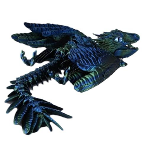 Vibhgtf Drache bedruckt auf beweglichem - Mehrgelenkiger Drache mit Federdetails, bewegliches Drachenspielzeug, einzigartige bewegliche Sammelfigur für CreativeFidget Vibhgtf Drache bedruckt auf beweglichem - Mehrgelenkiger Drache mit Federdetails, bewegliches Drachenspielzeug, einzigartige bewegliche Sammelfigur für CreativeFidget von Vibhgtf