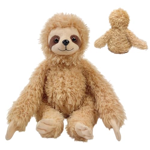 Vibhgtf Faule Plüschpuppe, weiches Spielzeug, Tierfigur, realistischer Begleiter | entzückendes Plüschspielzeug für Zuhause, Kinderzimmer, Erwachsene, Wohnzimmer, Kindergarten, Reisen, Dekoration von Vibhgtf