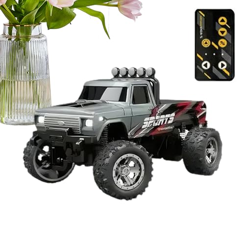 Vibhgtf Ferngesteuertes Auto für Kinder – Offroad-Crawler | Wiederaufladbares Indoor-Rennauto, 2,4-GHz-Elektroauto mit Beleuchtung, Maßstab 1:64 für und Mädchen Vibhgtf Ferngesteuertes Auto für Kinder – Offroad-Crawler | Wiederaufladbares Indoor-Rennauto, 2,4-GHz-Elektroauto mit Beleuchtung, Maßstab 1:64 für und Mädchen von Vibhgtf