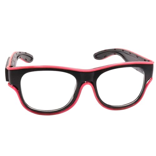 Vibhgtf Fluoreszierende Brille, Neon-Brille, leuchtendes Zubehör für Kinder, Erwachsene, Party, Tanz, Cosplay, Hochzeit, Geburtstag von Vibhgtf