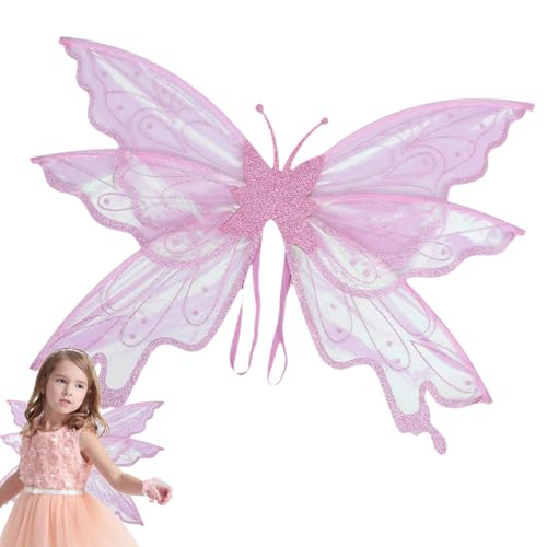 Vibhgtf Glänzende Feenflügel, Feenflügel mit Glitzer, Flügel mit Partyzubehör, Schmetterlingsflügel für Mädchen, Engelsflügel für Erwachsene, Kostüm für Frauen, Halloween-Kostüm Vibhgtf Glänzende Feenflügel, Feenflügel mit Glitzer, Flügel mit Partyzubehör, Schmetterlingsflügel für Mädchen, Engelsflügel für Erwachsene, Kostüm für Frauen, Halloween-Kostüm von Vibhgtf