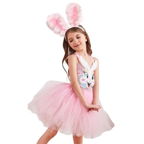 Vibhgtf Kaninchen-Tutu-Kleid für Mädchen, Osterhasenkostüm für Mädchen, Haarreif mit Tutu und , Hasenohren-Kostüm für Mädchen für Halloween Vibhgtf Kaninchen-Tutu-Kleid für Mädchen, Osterhasenkostüm für Mädchen, Haarreif mit Tutu und , Hasenohren-Kostüm für Mädchen für Halloween von Vibhgtf