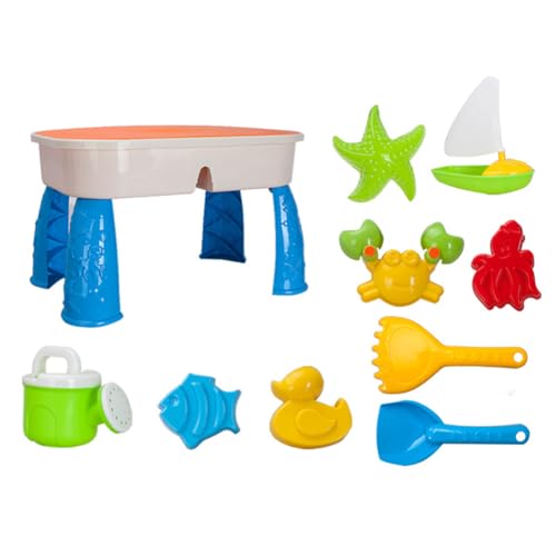 Vibhgtf Kinder-Wassertisch – 2-in-1-Strandspielzeug mit Deckel, Rollenspielspielzeug für Kleinkinder von 3, 4, 5, 6, 7 und 8 Jahren, für drinnen und draußen Vibhgtf Kinder-Wassertisch – 2-in-1-Strandspielzeug mit Deckel, Rollenspielspielzeug für Kleinkinder von 3, 4, 5, 6, 7 und 8 Jahren, für drinnen und draußen von Vibhgtf