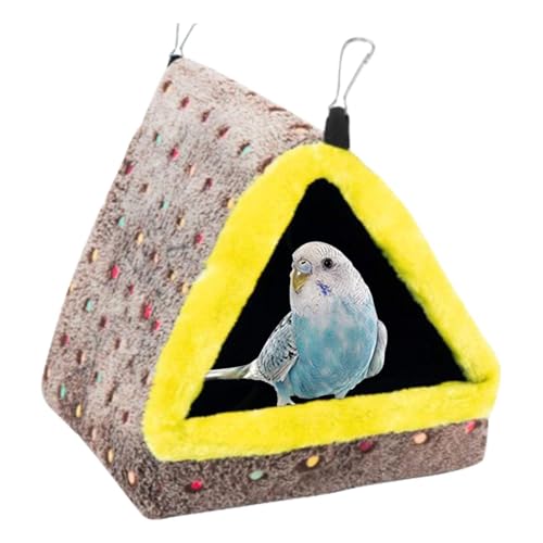 Vibhgtf Kuschel-Vogelwärmer, Papageien-Winter-Warmbett, Haustier-Spielzeugbeutel, Baumwollbett, weiche Plüsch-Hängematte, hängendes Vogelkäfig-Zelt für Aras, Hamster, Wellensittiche, Eclectus von Vibhgtf