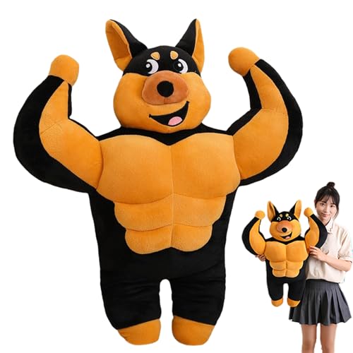 Vibhgtf Muscle Dog Plüsch – Gefülltes Cartoon-Spielzeug, Niedliches Plüschtier, Kinder Kuscheltier | Tragbares Stofftier für Spielen, Kuscheln, Reisen, Schlafzimmer, Spielzimmer, Spaß Vibhgtf Muscle Dog Plüsch – Gefülltes Cartoon-Spielzeug, Niedliches Plüschtier, Kinder Kuscheltier | Tragbares Stofftier für Spielen, Kuscheln, Reisen, Schlafzimmer, Spielzimmer, Spaß von Vibhgtf