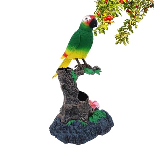 Vibhgtf Parrot sprechend, realistischer Gesang und Quietschender, sprechender, Simulation von, süß, Vögel, wiederholen, was Sie Sagen, elektrischer Soducti von Vibhgtf