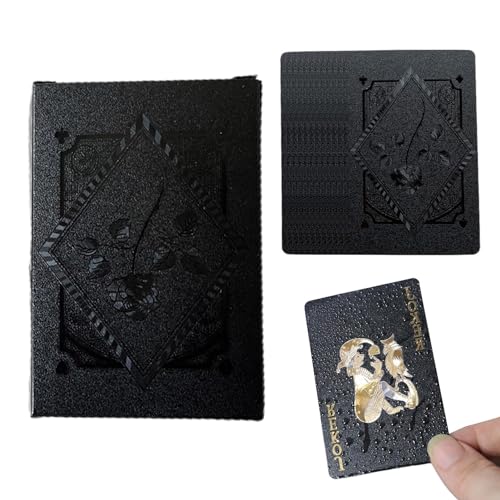 Vibhgtf Pokerkarten Spielen - wasserdichte Spielkarte, reibungsloser Feel Clear Printing | Jumbo -Index -Pokerkarten Die sehbehinderten Erwachsene perfekt für Games Family Deck of Poker von Vibhgtf