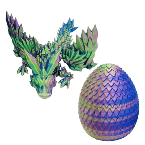 Vibhgtf Regenbogen-Ei, Drachenei, bedruckt, Kristall-Drachenspielzeug, Geschenk, bedruckt, bewegliche Gelenke, lindert Stress, Drache, Heimdekoration, Fidget Toy Vibhgtf Regenbogen-Ei, Drachenei, bedruckt, Kristall-Drachenspielzeug, Geschenk, bedruckt, bewegliche Gelenke, lindert Stress, Drache, Heimdekoration, Fidget Toy von Vibhgtf
