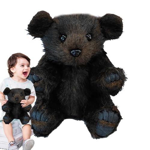 Vibhgtf Teddybär, 27,9 cm, künstlicher brauner Teddybär, niedlich, brauner Teddybär, realistischer Teddybär für Kinder und Erwachsene von Vibhgtf