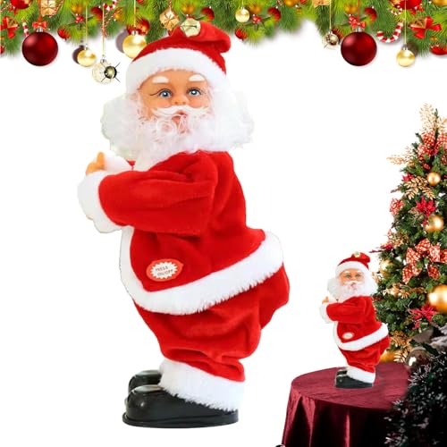 Vibhgtf Twerk Weihnachtsmann-Spielzeug, interaktives Weihnachtsmann-Spielzeug, elektrisch, schwingend, singt und tanzt, Twerk Santa, Twerk, Weihnachtsmann, interaktives Spielzeug Vibhgtf Twerk Weihnachtsmann-Spielzeug, interaktives Weihnachtsmann-Spielzeug, elektrisch, schwingend, singt und tanzt, Twerk Santa, Twerk, Weihnachtsmann, interaktives Spielzeug von Vibhgtf