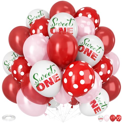 Luftballons mit Erdbeer-Druck, 30 Stück, 30,5 cm, Beeren-Druck, rote gepunktete Ballons für Mädchen, erster Geburtstag, Party, Sommer, Obst, Erdbeere, Motto-Party-Dekorationen Luftballons mit Erdbeer-Druck, 30 Stück, 30,5 cm, Beeren-Druck, rote gepunktete Ballons für Mädchen, erster Geburtstag, Party, Sommer, Obst, Erdbeere, Motto-Party-Dekorationen von Vibzox