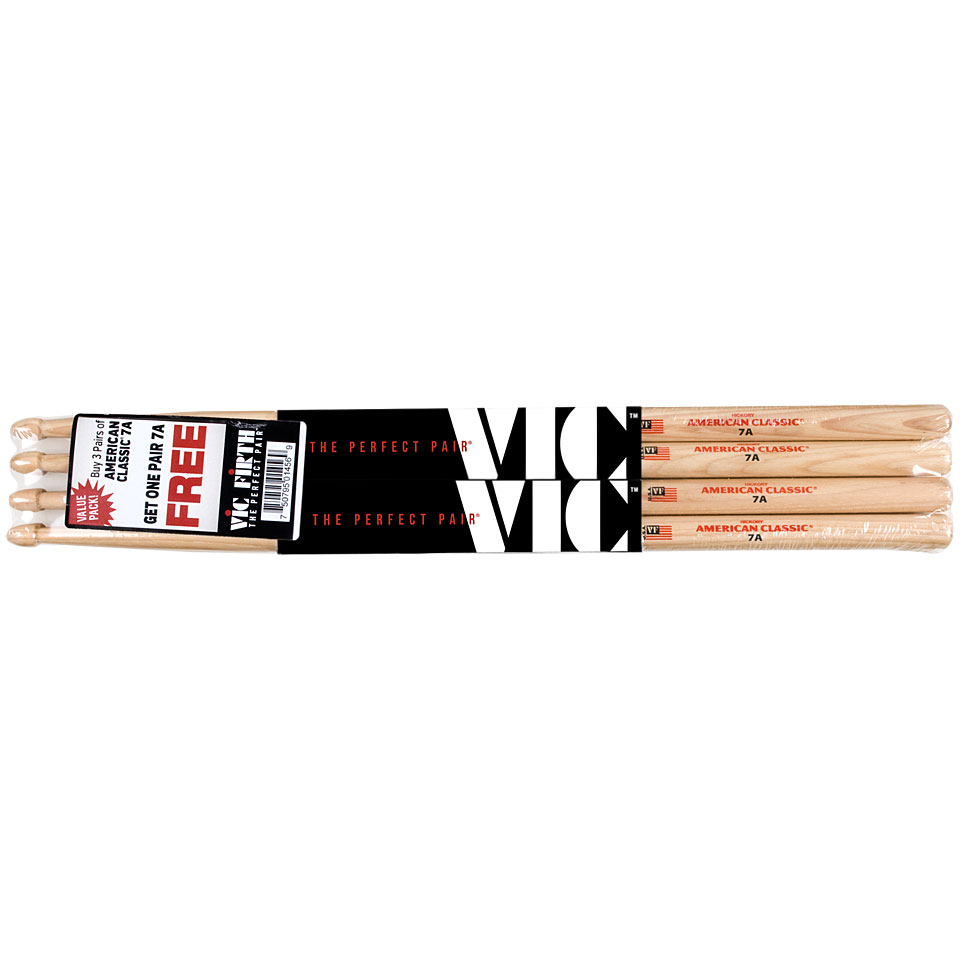 Vic Firth Hickory 7A Value Pack Drumsticks von Vic Firth