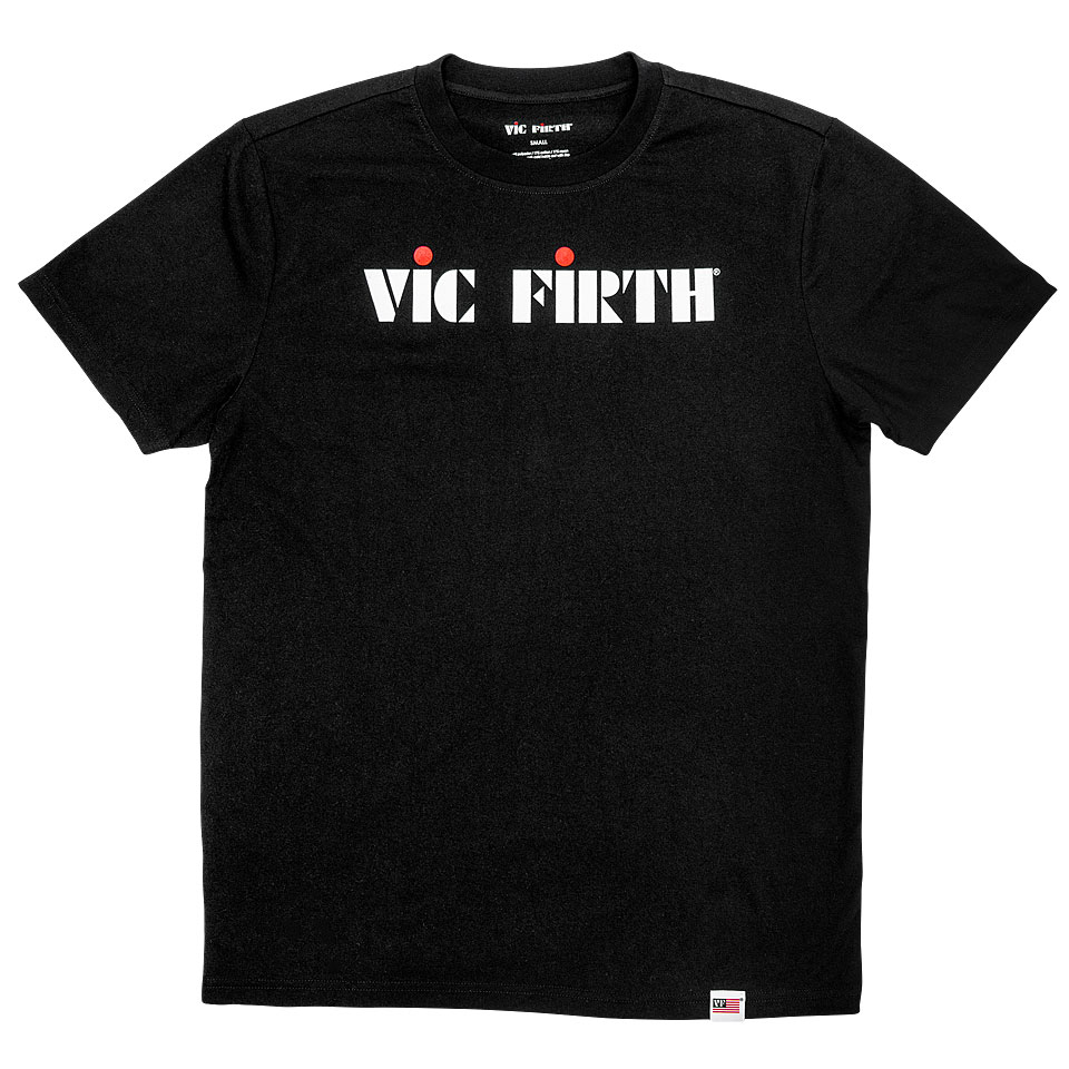 Vic Firth Black Logo Tee L T-Shirt von Vic Firth