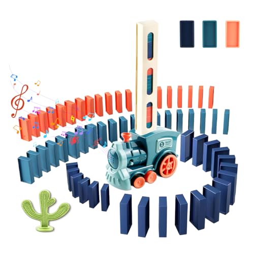 Domino Zug Set 60 Stuck,Automatischer Domino Zug,Dominoes Automatic,Elektrischer Zug Domino Spielzeug,Elektrischer Zug mit Licht und Ton,Pädagogisches Spielzeug für Mädchen und Jungen ab 3 Jahren Domino Zug Set 60 Stuck,Automatischer Domino Zug,Dominoes Automatic,Elektrischer Zug Domino Spielzeug,Elektrischer Zug mit Licht und Ton,Pädagogisches Spielzeug für Mädchen und Jungen ab 3 Jahren von VicBou