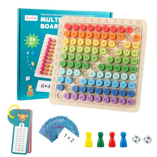 VicBou Multiplikationsbrett, 1x1 Lernen Spiel für Grundschüler, Multiplikationstafel Holz, Montessori Kinderzählspielzeug für Mathematische Manipulationen Kinderzählspielzeug VicBou Multiplikationsbrett, 1x1 Lernen Spiel für Grundschüler, Multiplikationstafel Holz, Montessori Kinderzählspielzeug für Mathematische Manipulationen Kinderzählspielzeug von VicBou