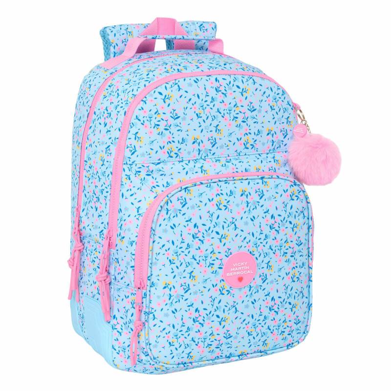Schulrucksack Vicky Martín Berrocal Paraíso Blau Rosa 32 x 42 x 15 cm von Vicky Martín Berrocal