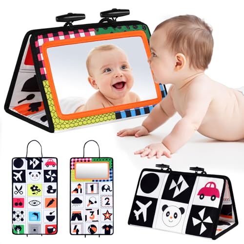 Vicloon Baby Spiegel, Spielzeug für Kleinkinderziehung und Kognition, Bücher, Reisespielzeug, Lernspielzeug für Neugeborene und Kleinkinder, Training für die Bauchlage ab 0 Monate Vicloon Baby Spiegel, Spielzeug für Kleinkinderziehung und Kognition, Bücher, Reisespielzeug, Lernspielzeug für Neugeborene und Kleinkinder, Training für die Bauchlage ab 0 Monate von Vicloon