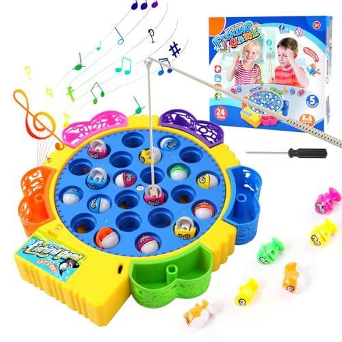 Vicloon Magnetisches Angelspiel, 29 Stück Motorikspielzeug Montessori Spielzeug ab 3+ Jahre Angeln Spiel Spielzeug mit 24 Fische und 5 Angelruten Lernspielzeug Geschenk für Kinder ab 3+ Jahre Vicloon Magnetisches Angelspiel, 29 Stück Motorikspielzeug Montessori Spielzeug ab 3+ Jahre Angeln Spiel Spielzeug mit 24 Fische und 5 Angelruten Lernspielzeug Geschenk für Kinder ab 3+ Jahre von Vicloon