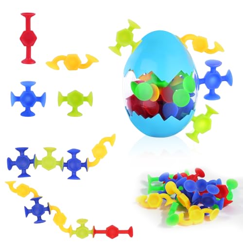 Vicloon Saugnapf Spielzeug, 16 Stück Badespielzeug Kinder Saugspielzeug, Montessori Spielzeug ab 3 Jahr, Kinder Badewannenspielzeug Silikon Bausteine Spielzeug Sensorik Spielzeug für 4-8 Jahre Vicloon Saugnapf Spielzeug, 16 Stück Badespielzeug Kinder Saugspielzeug, Montessori Spielzeug ab 3 Jahr, Kinder Badewannenspielzeug Silikon Bausteine Spielzeug Sensorik Spielzeug für 4-8 Jahre von Vicloon