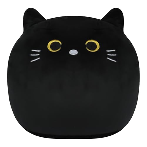Vicloon Schwarze Katzen Plüschtier 18 cm, Cartoon Plüschkissen, Plüschpuppe, Superweiches Kuscheltier, weiches Stofftier Kopfkissen, Weihnachten Geburtstagsfeier Geschenk für Kinder Jungen Mädchen Vicloon Schwarze Katzen Plüschtier 18 cm, Cartoon Plüschkissen, Plüschpuppe, Superweiches Kuscheltier, weiches Stofftier Kopfkissen, Weihnachten Geburtstagsfeier Geschenk für Kinder Jungen Mädchen von Vicloon