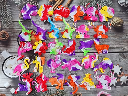 30 Stück Bulk Weihnachtsrucksack Schlüsselanhänger Mini Pop Fidget für Studenten Geschenk und Octopus Party Favors, Studenten Bubble Prize für Jungen und Mädchen, Kinder 30 Stück Bulk Weihnachtsrucksack Schlüsselanhänger Mini Pop Fidget für Studenten Geschenk und Octopus Party Favors, Studenten Bubble Prize für Jungen und Mädchen, Kinder von Victgame