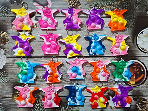 Victgame 30 Stück Regenbogen-Klassenzimmer-Studenten, kleine Geschenke, Baby Preis und Geburtstagsfeier, Mini-Zappel-Schlüsselanhänger, Blasen-Geschenk für Kinder, Jungen, Mädchen Victgame 30 Stück Regenbogen-Klassenzimmer-Studenten, kleine Geschenke, Baby Preis und Geburtstagsfeier, Mini-Zappel-Schlüsselanhänger, Blasen-Geschenk für Kinder, Jungen, Mädchen von Victgame