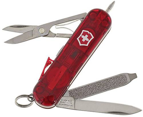 Victorinox Signature Lite 0.6226.T Schweizer Taschenmesser Anzahl Funktionen 7 Rot (transparent) von Victorinox