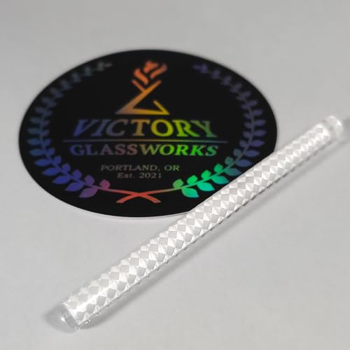 Victory Glassworks Quarz-Säulen mit Oberflächenverbesserungen, Schachbrett und andere spezielle Muster (5 x 65 mm Schachbrett, solide Säule) von Victory Glassworks