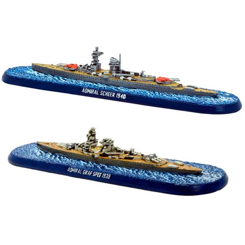 Victory at Sea VaS Admiral GRAF Spee & Admiral Scheer von Warlord Games